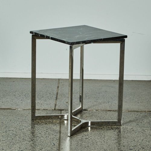 A Marble Topped Side Table