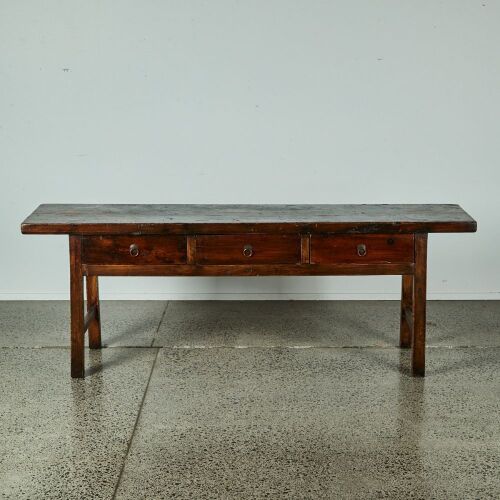 A French Butchers Block Console