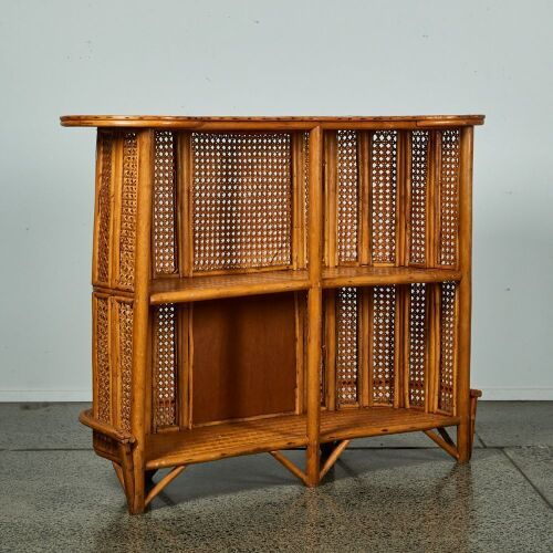 A Vintage Rattan Bar