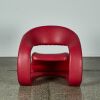 A Red Jaymar Style Smile Chair - 2