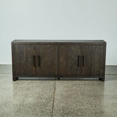 A Rustic Wood Sideboard