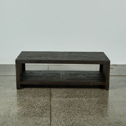 A Rustic Solid Wood Coffee Table