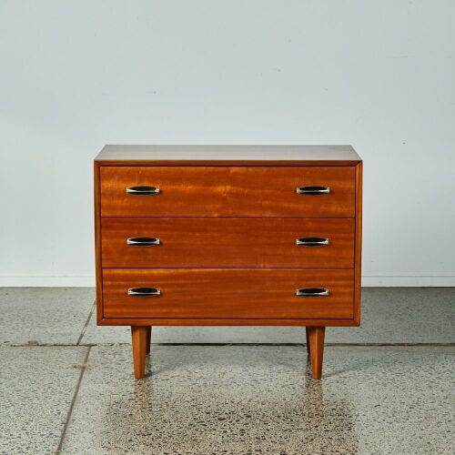 A Solid Mahogany Chest Of Drawers