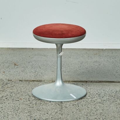 A Stool with Upholstered Seat