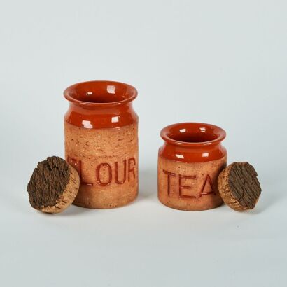 A Pair of Ceramic Storage Jars