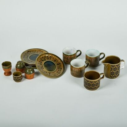 A Set of a 1970s Tea Set, including Hornsea