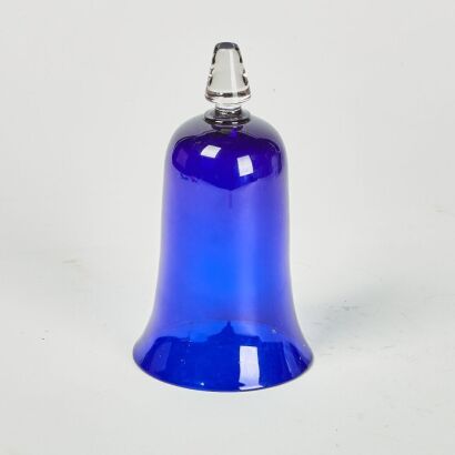 A Blue Art Glass Cloche