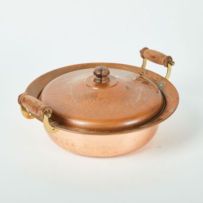 A Retro Anodised Copper Coloured Pot