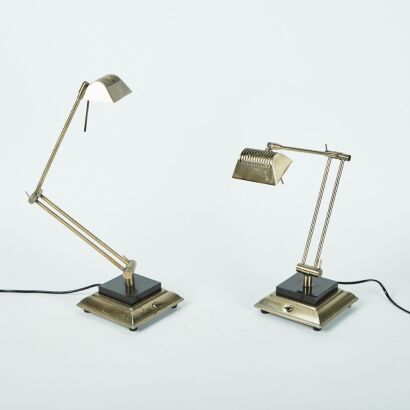 A Pair of Bankers Lamps