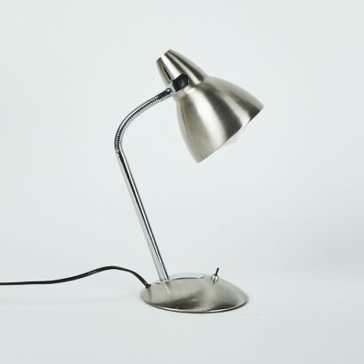 A Stylux Brushed Metal Adjustable Desk Lamp