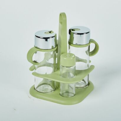 An Art Deco Style Spanish Condiment Set