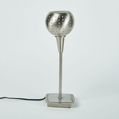 A Perforated Bedside Lamp