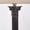 A Pair of Corinthian Columned Table Lamps with New Shades - 2