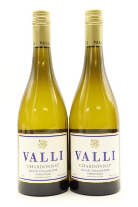 (2) 2018 Valli Waitaki Vineyard Chardonnay, Central Otago ♦