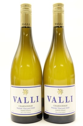 (2) 2020 Valli Waitaki Vineyard Chardonnay, Central Otago ♦