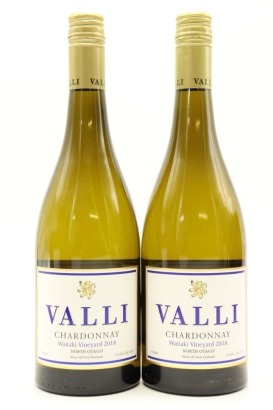 (2) 2018 Valli Waitaki Vineyard Chardonnay, Central Otago ♦