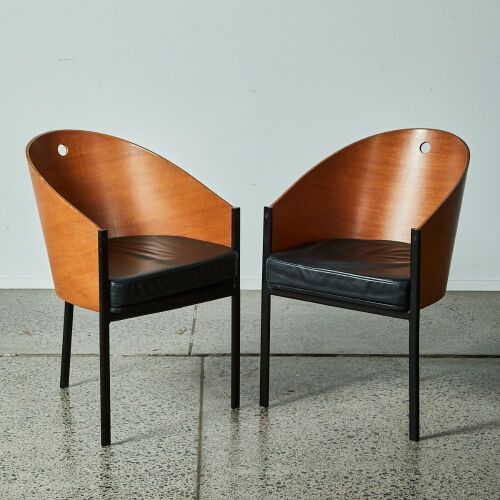 A Pair Of New Zealand Made Starck Style Chair