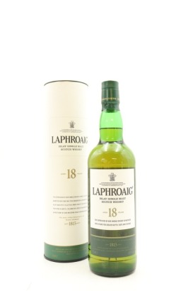 (1) Laphroaig 18 Year Old, Single Malt Scotch Whisky 48% abv