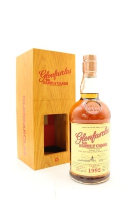 (1) Glenfarclas 1992 The Family Casks Single Cask Vintage Single Malt Scotch Whisky, 56.5% ABV