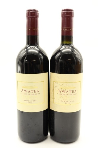 (2) 2003 Te Mata Estate Awatea Cabernets Merlot, Hawke's Bay