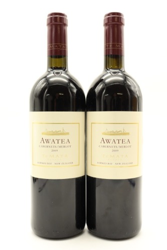 (2) 2009 Te Mata Estate Awatea Cabernets Merlot, Hawkes Bay [BC95]