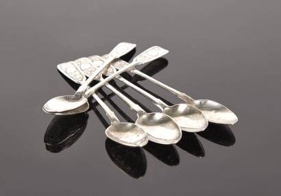 A Set of Russian Silver Teaspoons