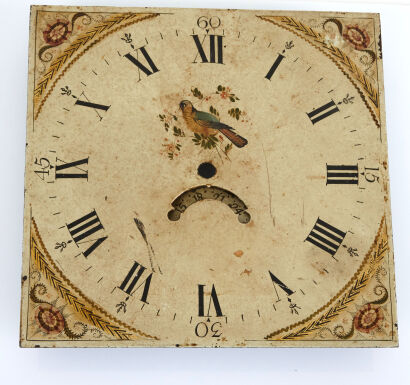 A 19th Century Hand-Painted Enamel Clockface 