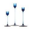 A Trio of Wedgwood Glass Candleholders