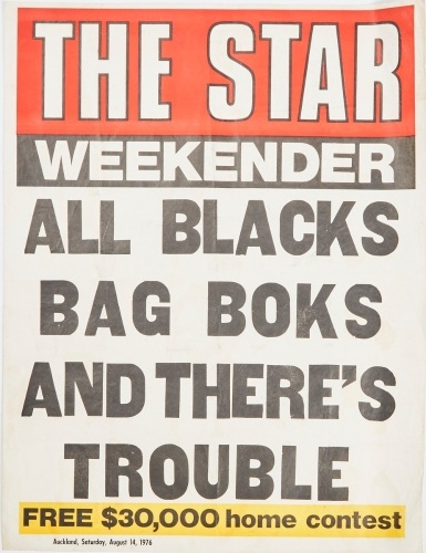 "All Blacks Bag Boks and There's Trouble" The Starr BILLBOARD August 14 1976