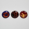 Three Delware Auckland NZ Enamel Rock Drawing Dishes