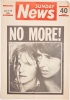 "No More" Sunday News BILLBOARD July 26th 1981