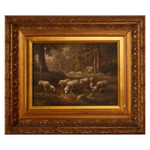 A 19th Century Oil Farm Scene