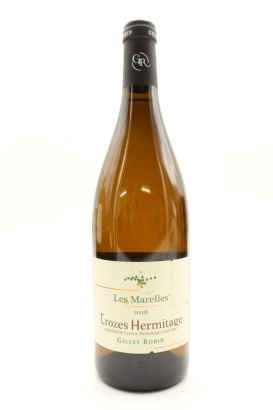 (1) 2016 Domaine Gilles Robin Crozes-Hermitage Cuvee Les Marelles Blanc, Rhone &diams;