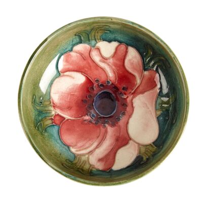 A William Moorcroft Anemone Small Dish 