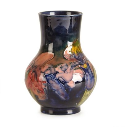 A William Moorcroft Hibiscus Small Vase