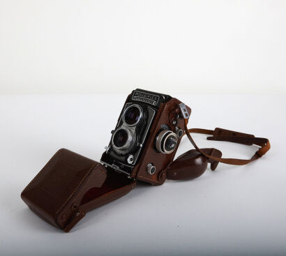 A Vintage Franke & Heidecke Rolleiflex Camera