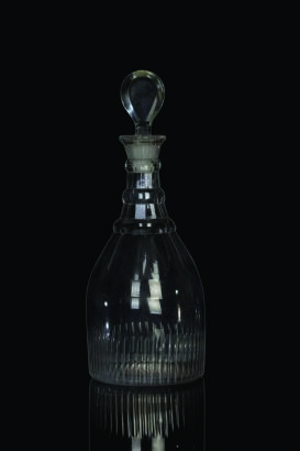 A Good 18th Century George III Whiskey Decanter with Lozenge Stopper, 1790