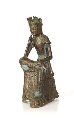 A Korean Bronze Buddha Figure