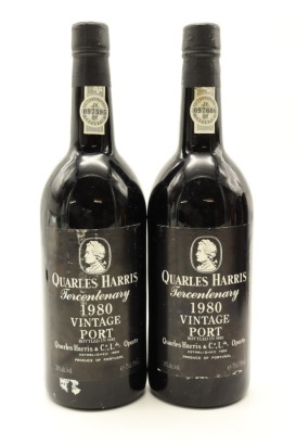 (2) 1980 Quarles Harris Tercentenary Vintage Port, Portugal, 20% ABV