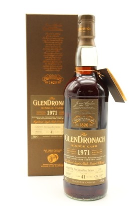 (1) Glendronach 1971 Single PX Cask 41 Year Old #1247 / Batch 6 Single Malt Scotch Whisky, 47.9% ABV