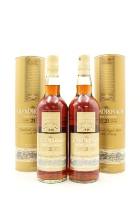 (2) Glendronach 2020 Parliament 21 Year Old Single Malt Scotch Whisky, 48% ABV