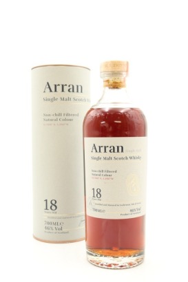 (1) Arran Distillery 18 Year Old Single Malt Scotch Whisky, 46% ABV