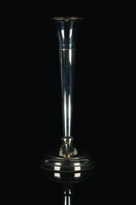 A Sterling Silver Spill Vase