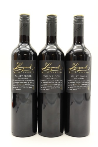 (3) 2020 Langmeil Winery Valley Floor Shiraz, Barossa Valley ♦