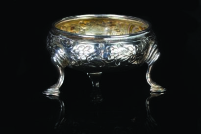 A Georgian Sterling Silver Open Salt by Hester Bateman