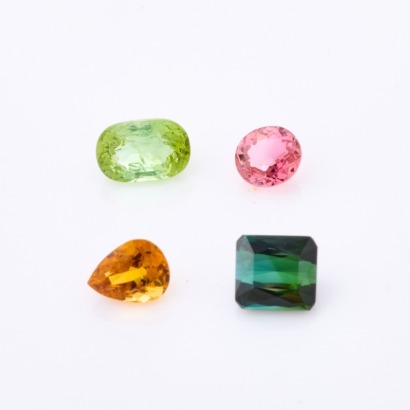 Parcel # 1 of Four Loose Tourmaline Stones