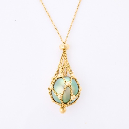18ct Yellow Gold, 15.8mm South Sea Black Pearl with 80cm Paspaley Necklace
