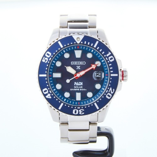 Stainless Steel, 43.5mm Seiko Prospex Padi Solar Wristwatch - Near new