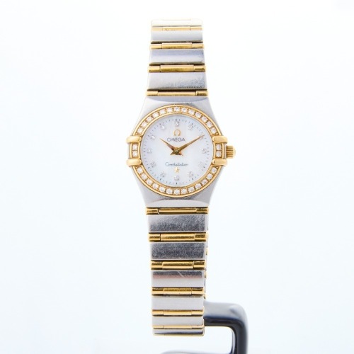 Stainless Steel / 18ct Yellow Gold, 22.5mm Omega Mini Constellation Quartz Wristwatch