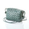 Bottega Veneta Slate Grey Intrecciato Mino Loop Bag